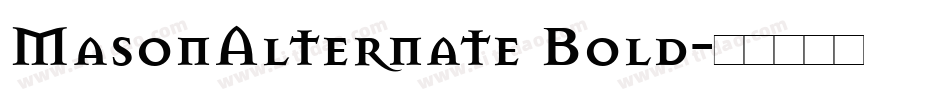 MasonAlternate Bold字体转换